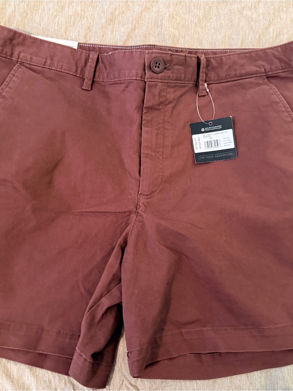 Eddie Bauer Women's Flat Front Shorts - Brown